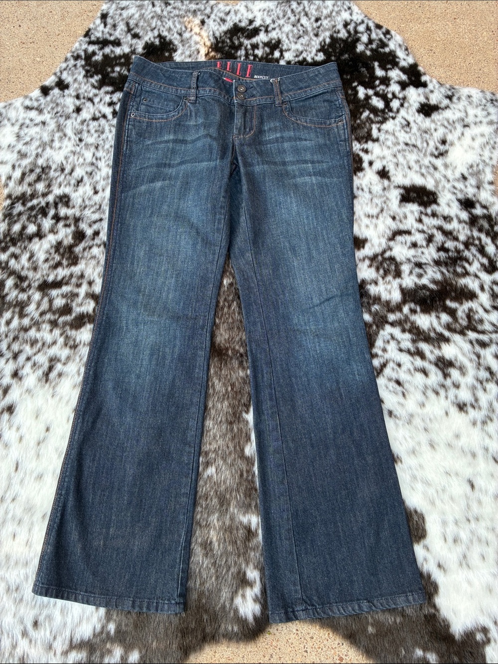 Elle Dark Wash Bootcut Jeans in Blue